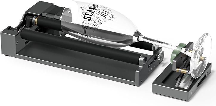 ARot5 Rotary Roller, Y-axis Rotary Roller 360 Rotation Perfect for Engraving Cylindrical Objects, Cups, Bottles, Pens, Adjustable 6-100mm, Only Compatible with Woxcker Engraver L8 L2 JL7
