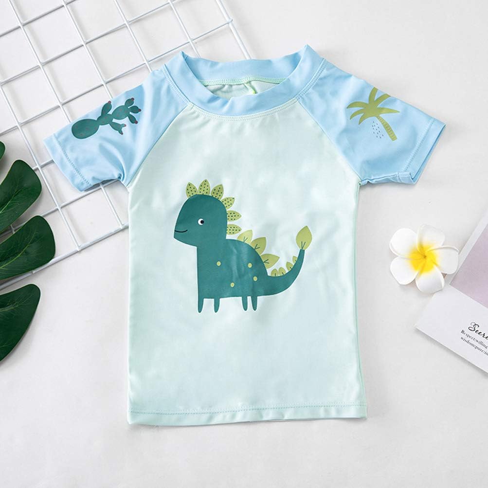 Baby Toddler Boys Two Pieces Swimsuit Set Swimwear Dinosaur Shark Bathing Suit Rash Guards with Hat UPF 50+ : Clothing, Shoes & Jewelry