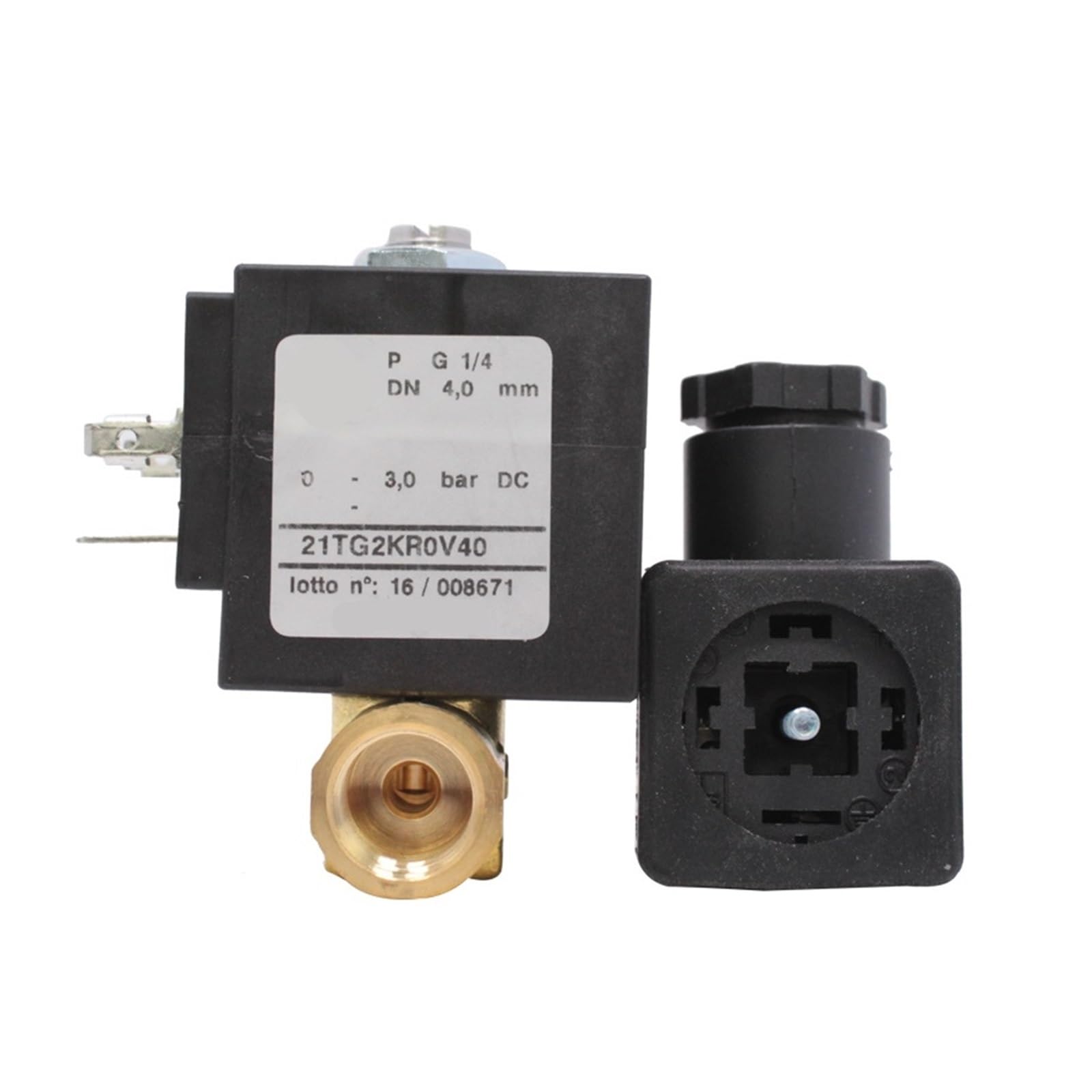 21TG2KR0V22 21TG2KR0V28 21TG2KR0V40 Solenoide de uso general Cuerpo latón G1/4 BDA 8w 11W 24v(220v,21TG2KR0V40 8W)