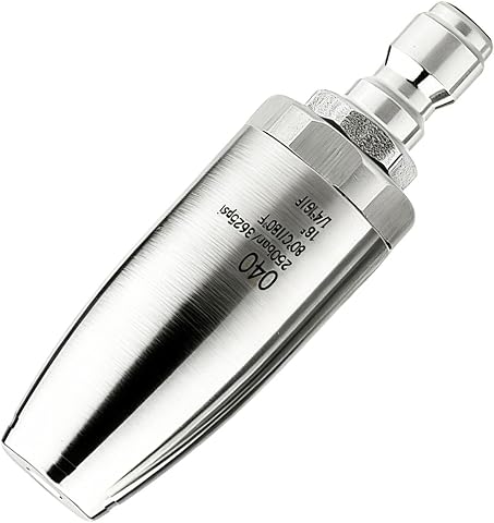 Turbo Nozzle Pressure Washer Tips 4000 PSI Rotating with...