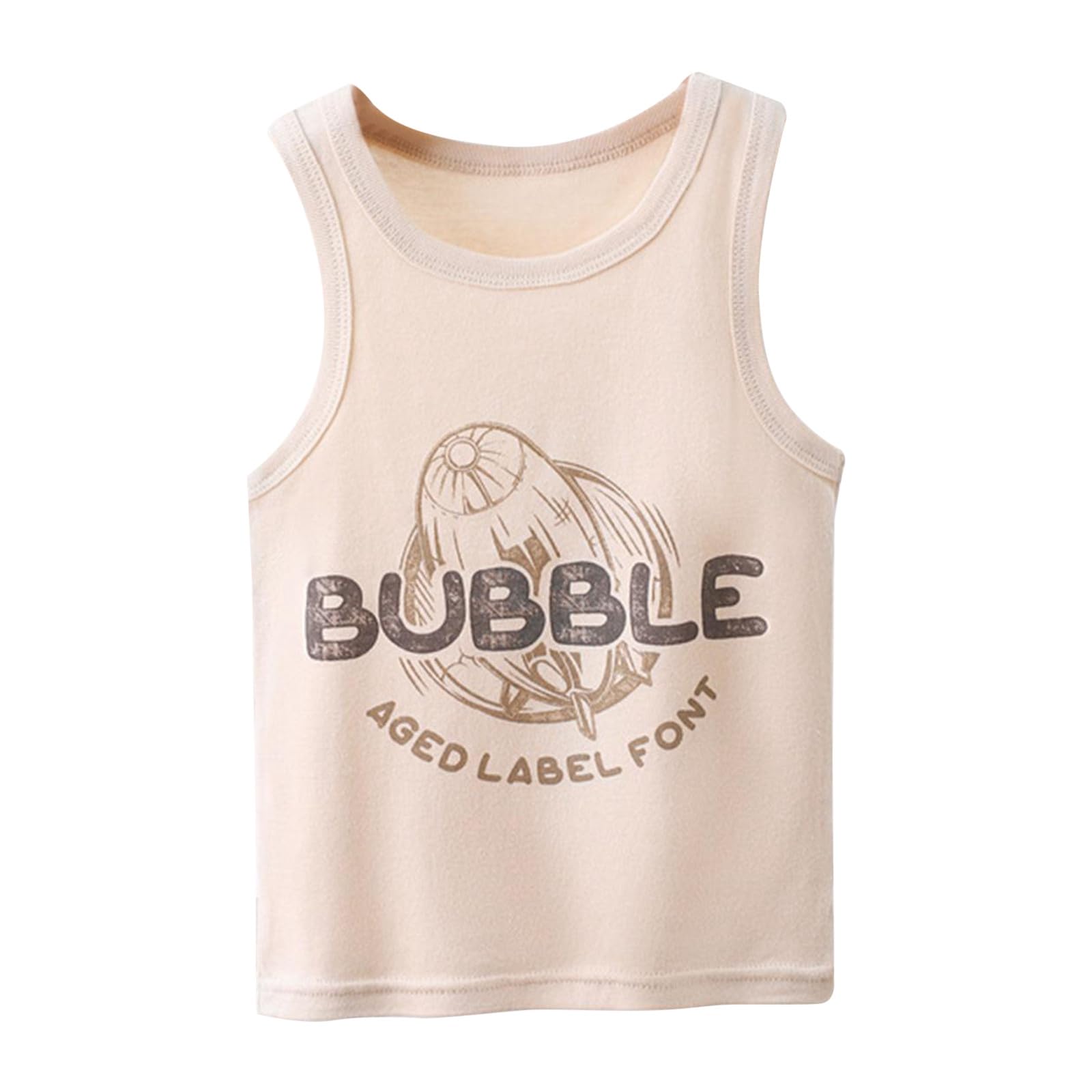 Chaleco de Camisa Infantil sin Mangas con Estampado Divertido para Exteriores Ropa Básica de Temporada Primavera Otoño