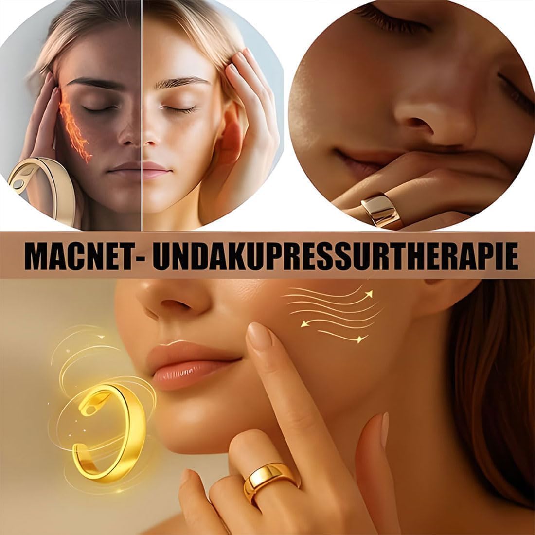 VitalRing Vital Ring Magnetring Wechseljahre Ring, und Hormonelle Balance zum Schnarch Abnehmen, Angstgefühle Verbessert Dieschlafqualität, Damen Herren - 4