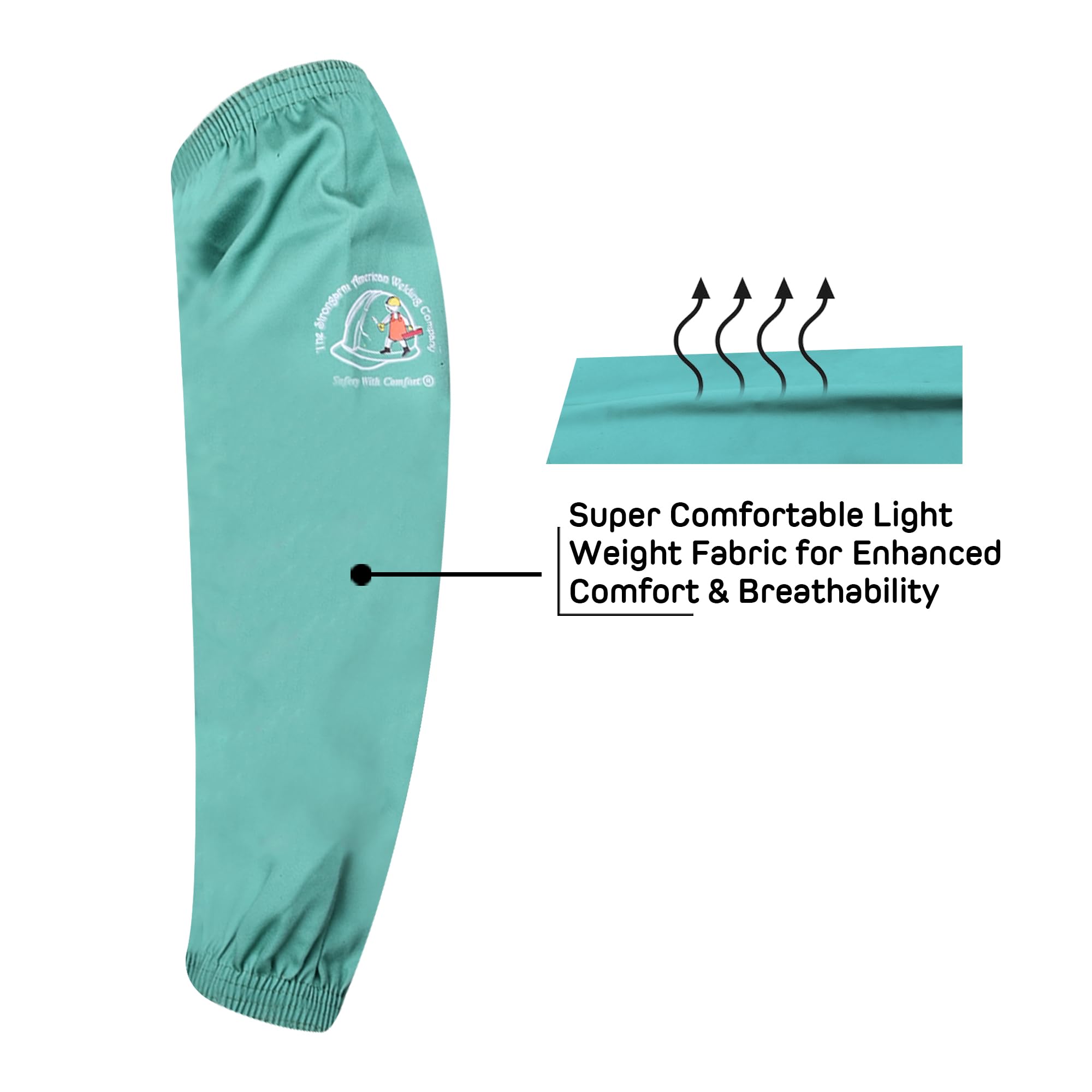 Strongarm Welding Sleeves in Fire-Repellent 9oz Cotton with Wide Open Elastic 18 Inch 3PK