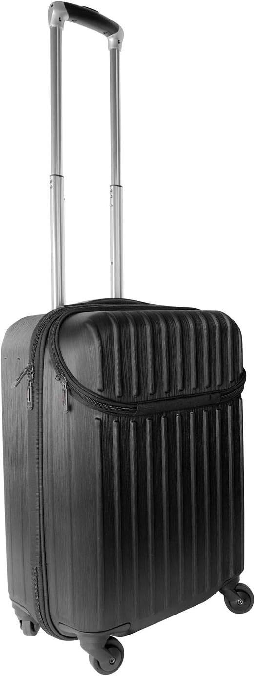 Firetrap Unisex Travel Spinner Suitcase Soft Black 21in/54cm