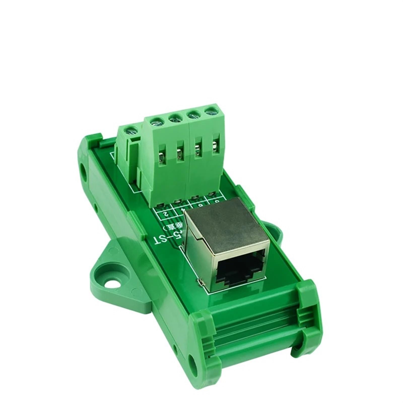 1 szt. RJ45 żeński na blok zaciskowy RJ45 Horizantal Breakout board RJ 45 rozdzielacz RJ45 adapter panel montażowy