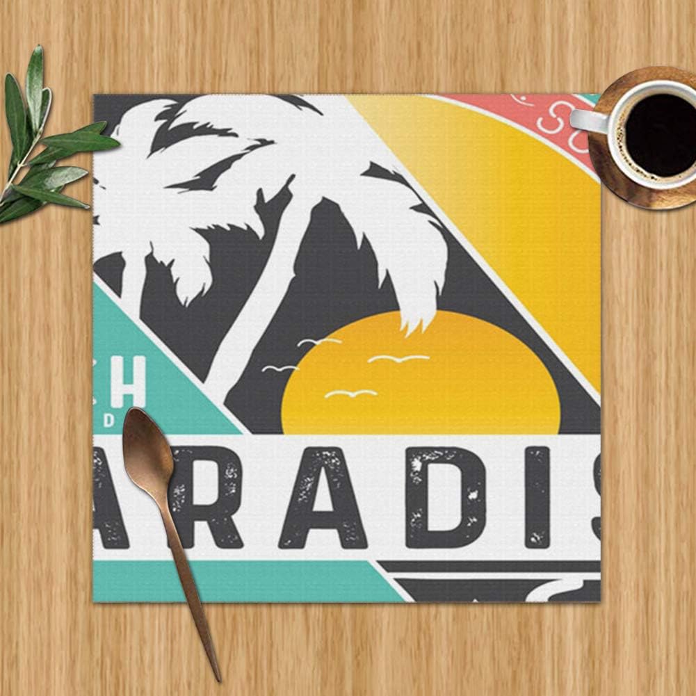 Tropical Island Graphic T The Arts Design Set Of 6