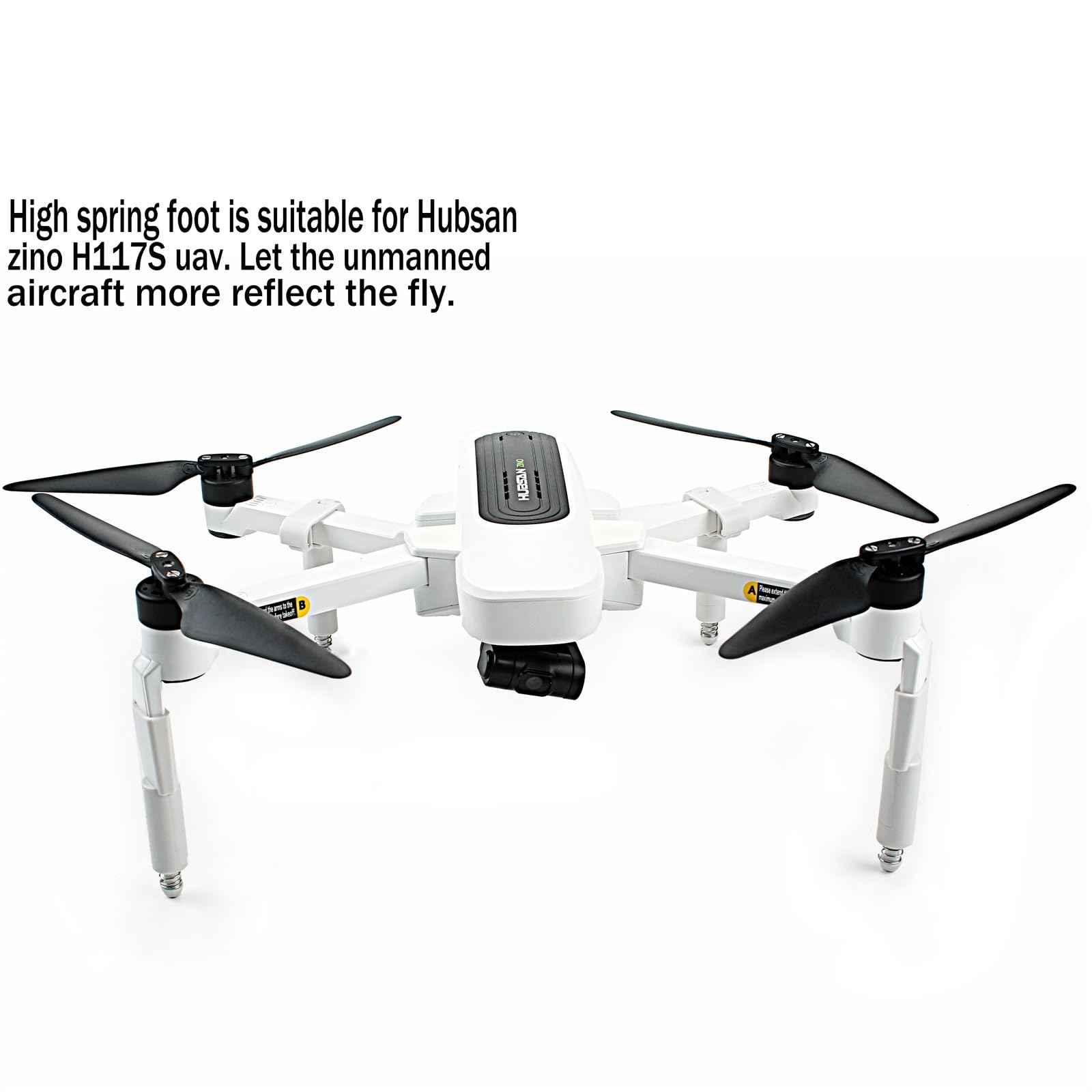 Stopka sprężynowa jest dla Hubsan H117S Zino Pro Zino Pro + zino Pro Plus części zamienne do bezzałogowych statków powietrznych Zamienne ostrza do dronów(4)
