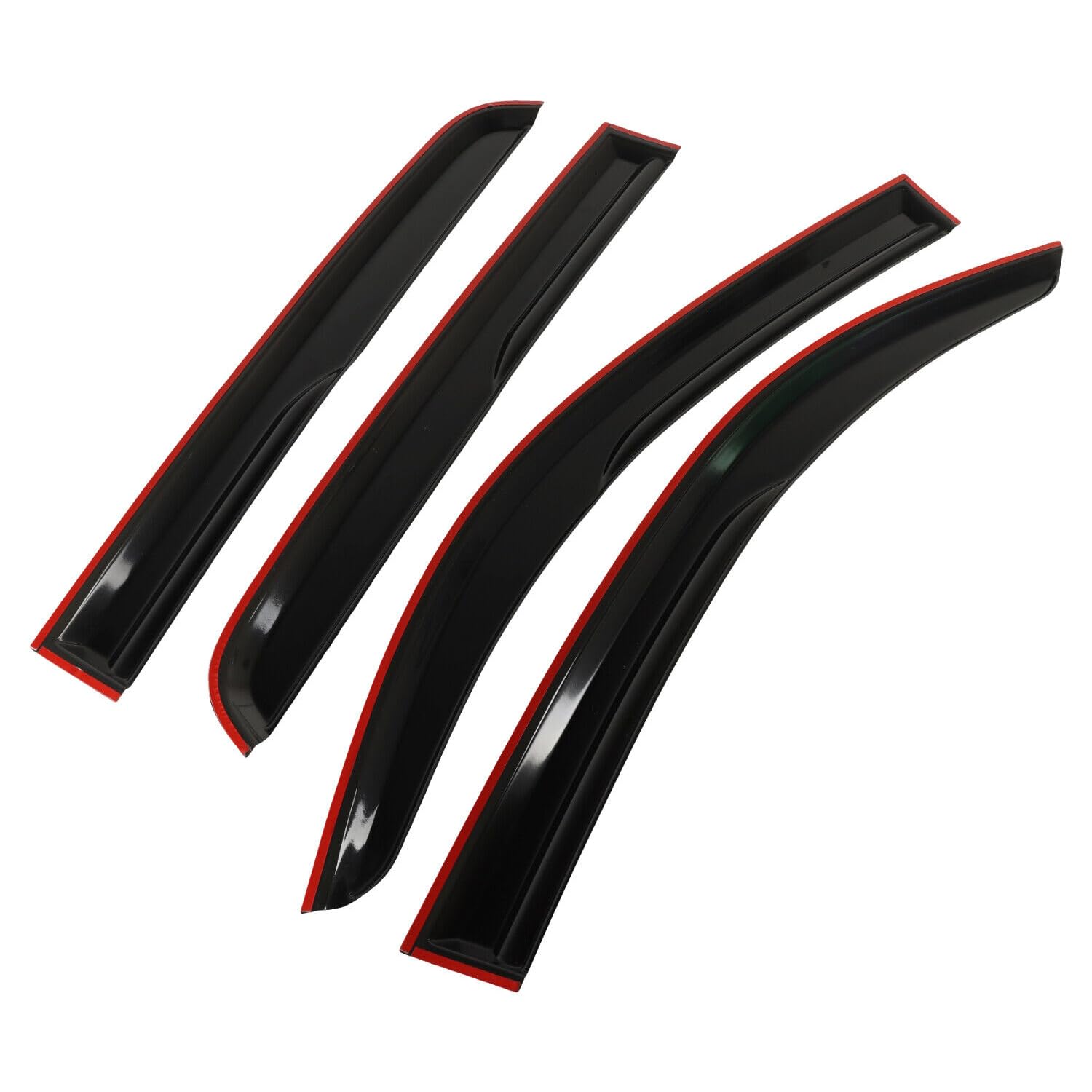 4 PCS Window Rain Guards Shield Fit for Toyota Tacoma 2016-2022, Window Vent Visors Shades Wind Deflectors Double Cab Tape-On Style Smoke Tinted