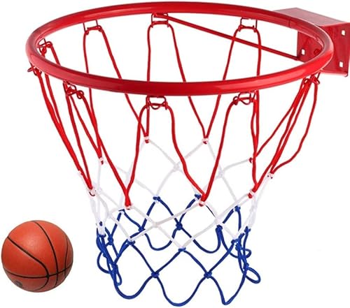 Basketball Rim and Net for Adults & Kids, Portable Heavy Duty Home Garage Stadium Playground Basketball Court