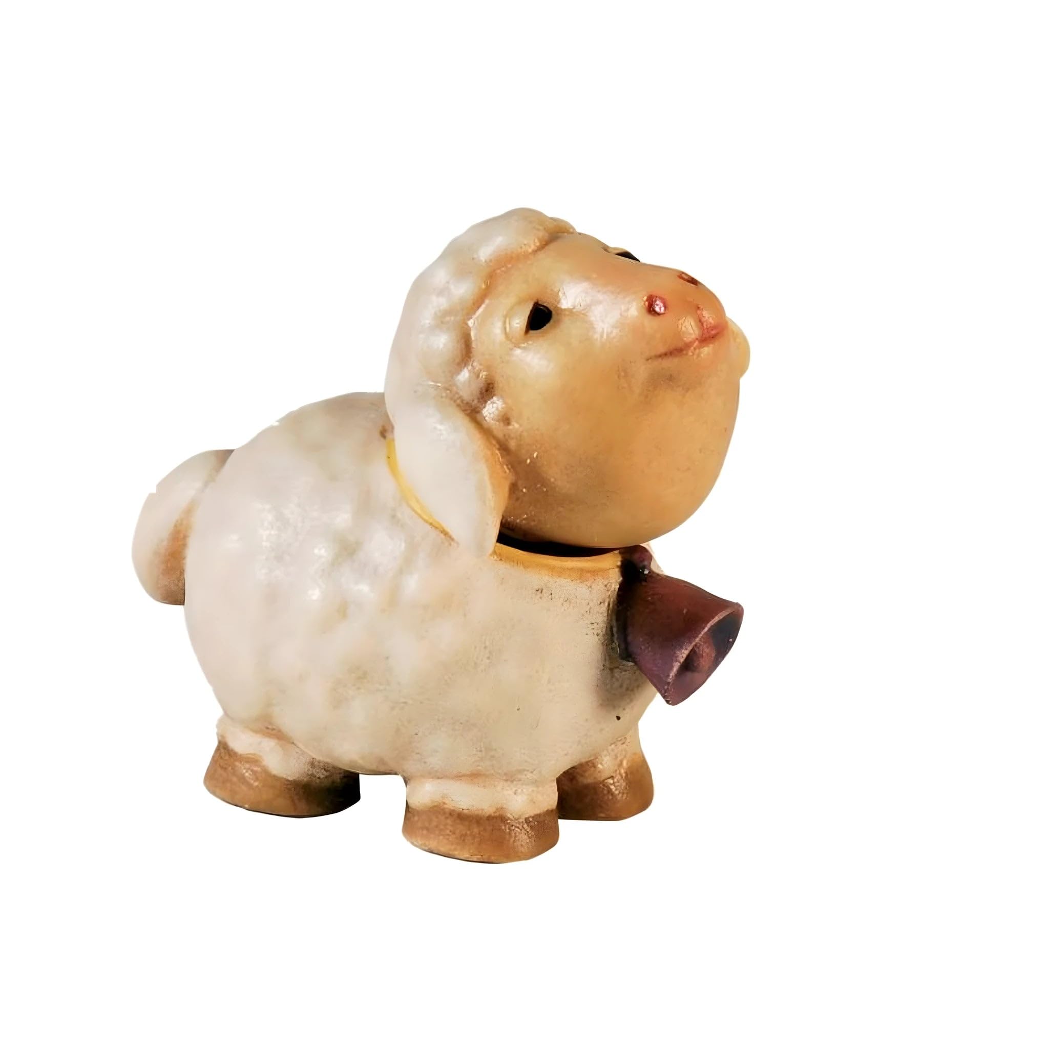 Agneau pour crèche en bois durable pour remplacer les figurines fragiles
