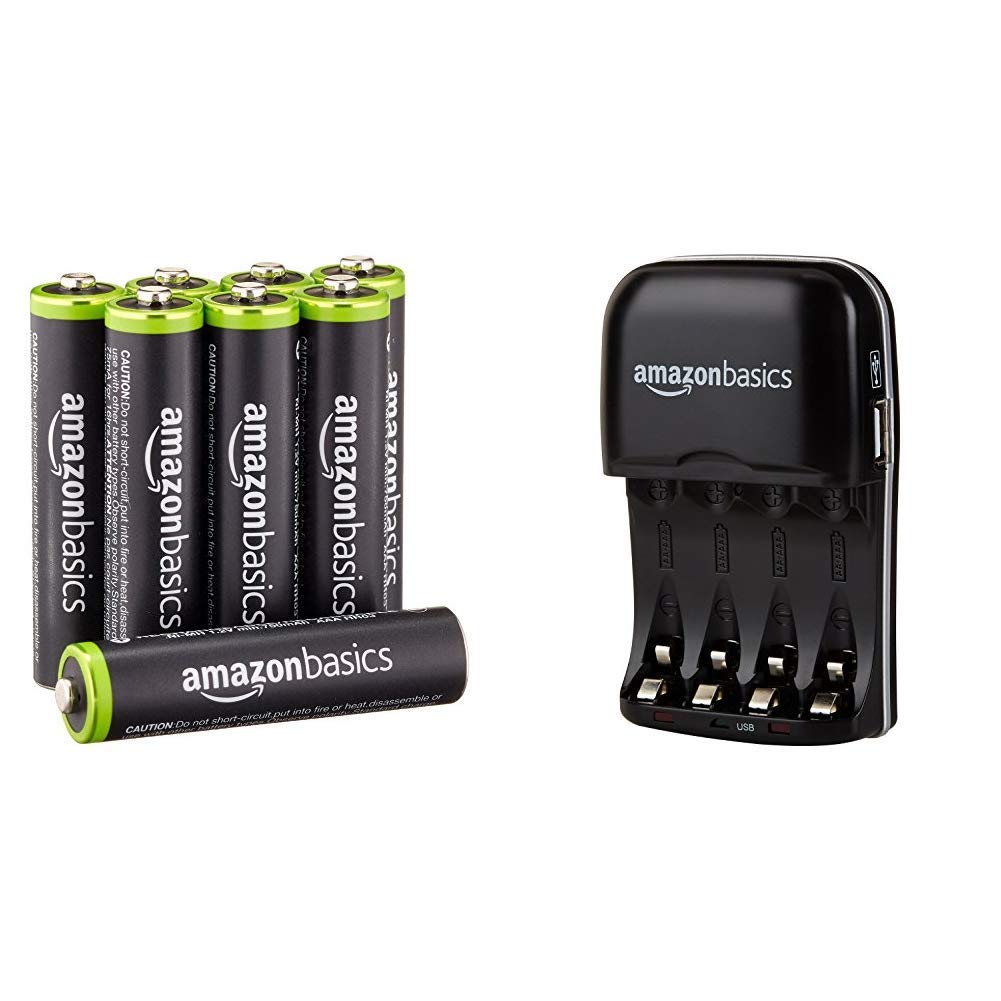 Buy Amazon Basics AAA PreCharged Rechargeable Batteries 800 mAh