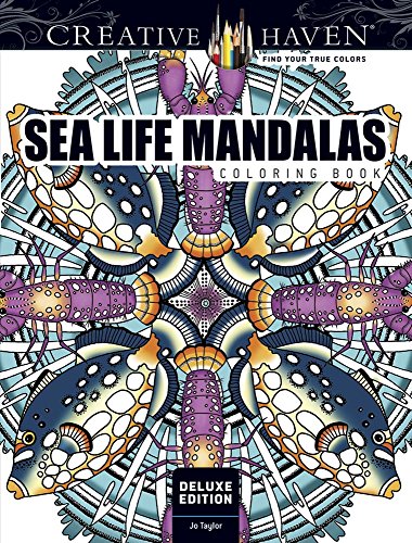 Creative Haven Deluxe Edition Sea Life Mandalas Coloring Book (Adult Coloring Books: Mandalas)