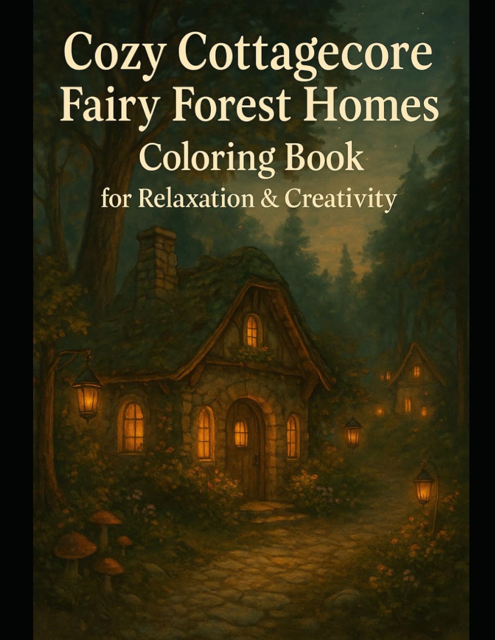 Cozy Cottagecore Fairy Forest Homes Coloring Book: For Relaxation, Stress Relief & Creative Escapes