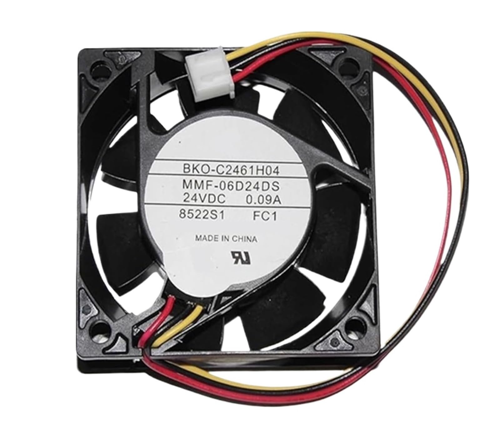 YMUGUEGH BKO-C2461H04 MMF-06D24DS-FC1 24V 0.09A Fan(2-wire regular plug)