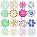 16 Pcs Dotting Stencils Mandala Stencils Dot Painting Template for Rocks, Wall Art, Canvas, Wood Furniture