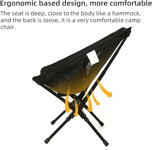 Miniatura 6 de ROCK CLOUD Silla de camping portátil ultraligera plegable sillas de campamento al aire libre para acampar senderismo mochilero césped playa deportes