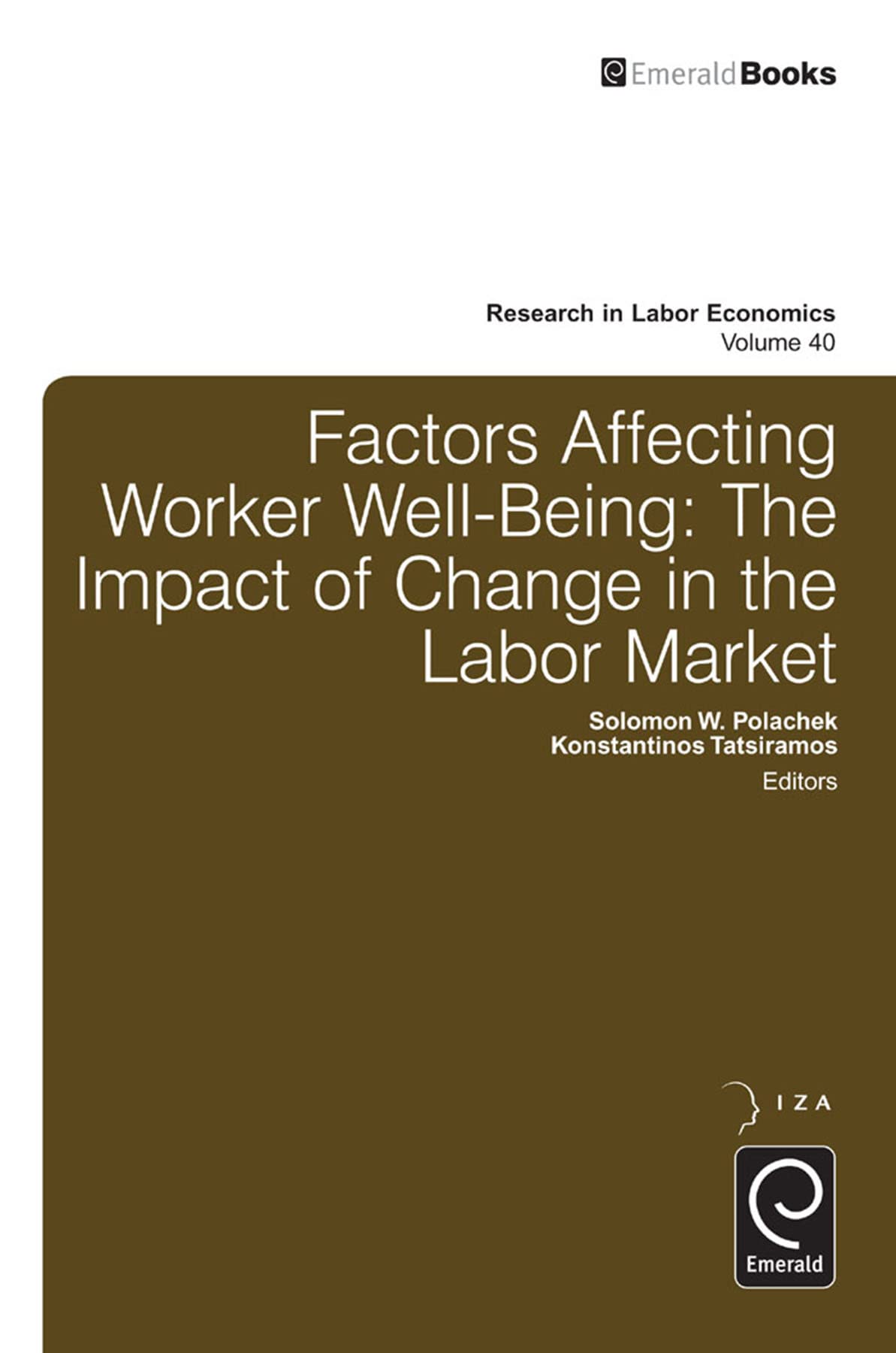 Buy Factors Affecting Worker Well-Being: The Impact of Change in the Labor Market: 40 (Research in Labor Economics) — BookShops.in