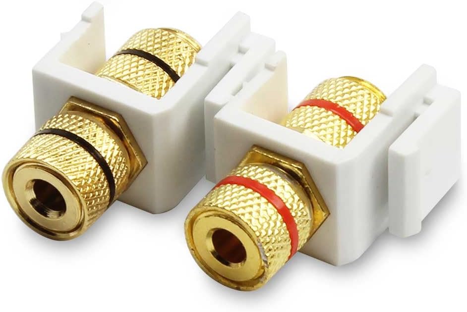 Smart Gala Stone-(2 pack) Banana Keystone Jack White(1 pack Black Ring and 1 pack Red Ring)