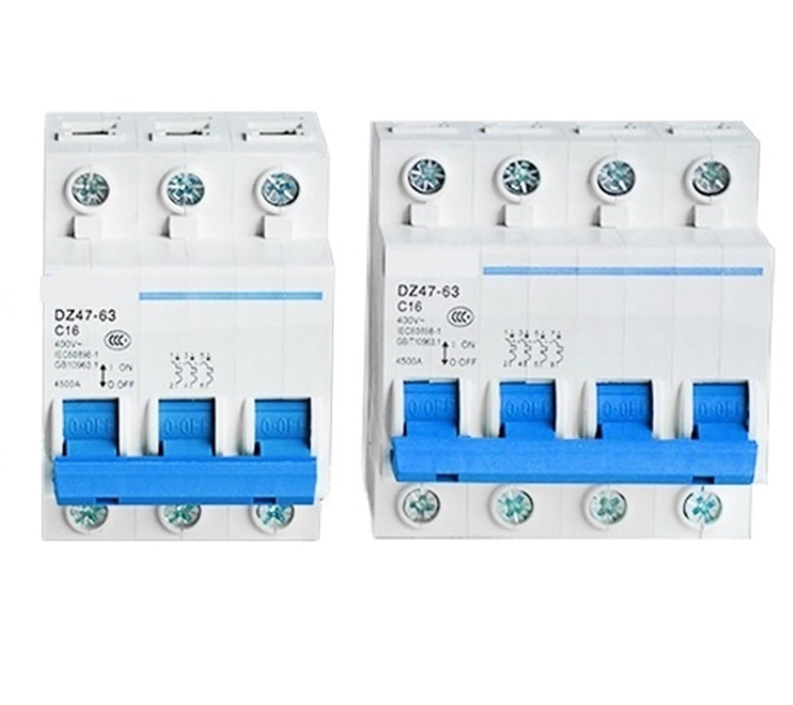 QQGGXWN DZ47-63 Yantai Miniature Circuit Breaker 1P/2P/3P/4P C6-C63A 220V/380V(DZ47-63/4P C6A)