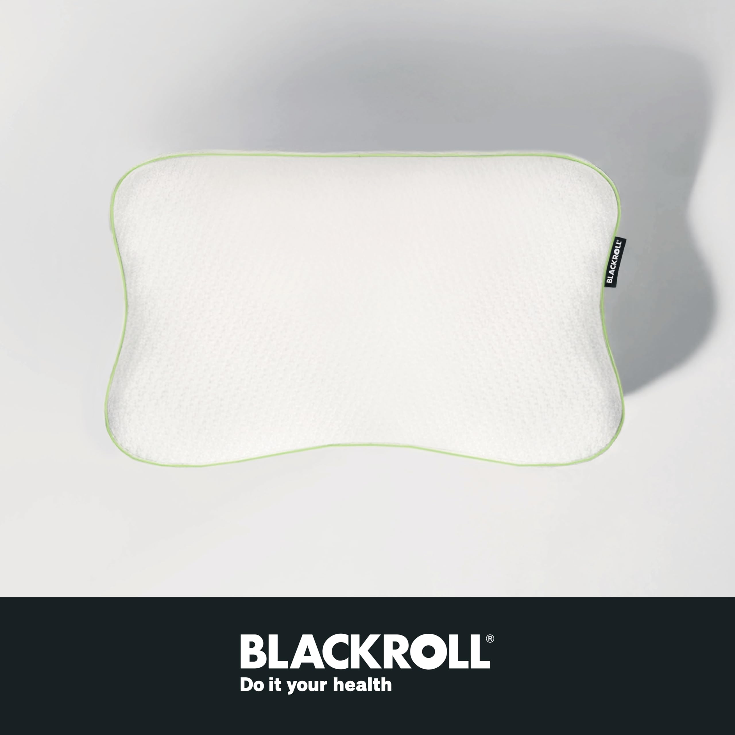 BLACKROLL® Recovery Pillow Plus (60x40 cm) – Höhenverstellbares ergonomisches Nackenkissen (6–13 cm) aus Memory Foam, für Seiten-, Rücken- & Bauchschläfer, Made in Germany