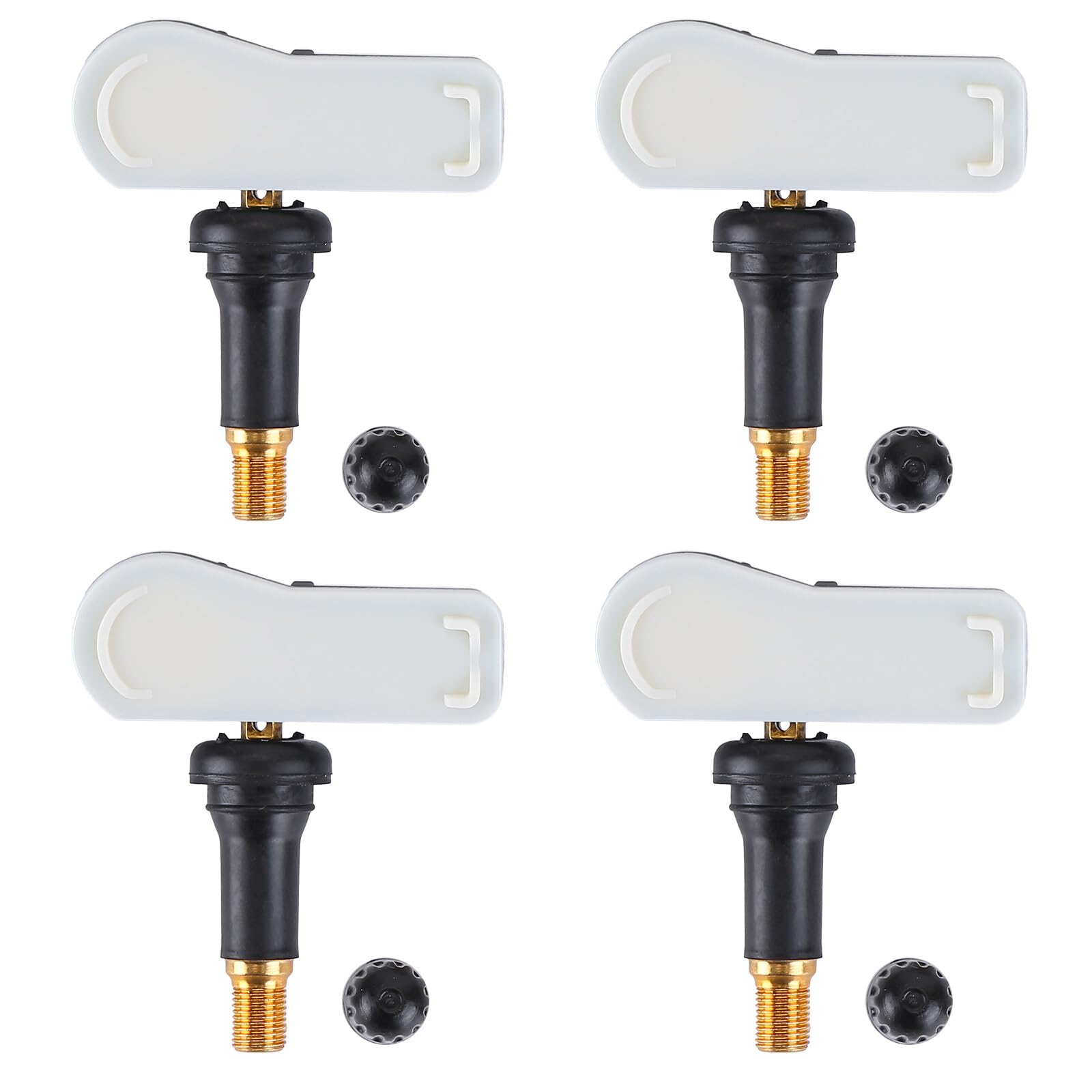 Sensor de presión de neumáticos de 4 piezas 433 MHZ, sensor de sistema de monitoreo de presión de neumáticos TPMS 9811536380 compatible con Peugeot 207 208 308 508 Partner 07-23