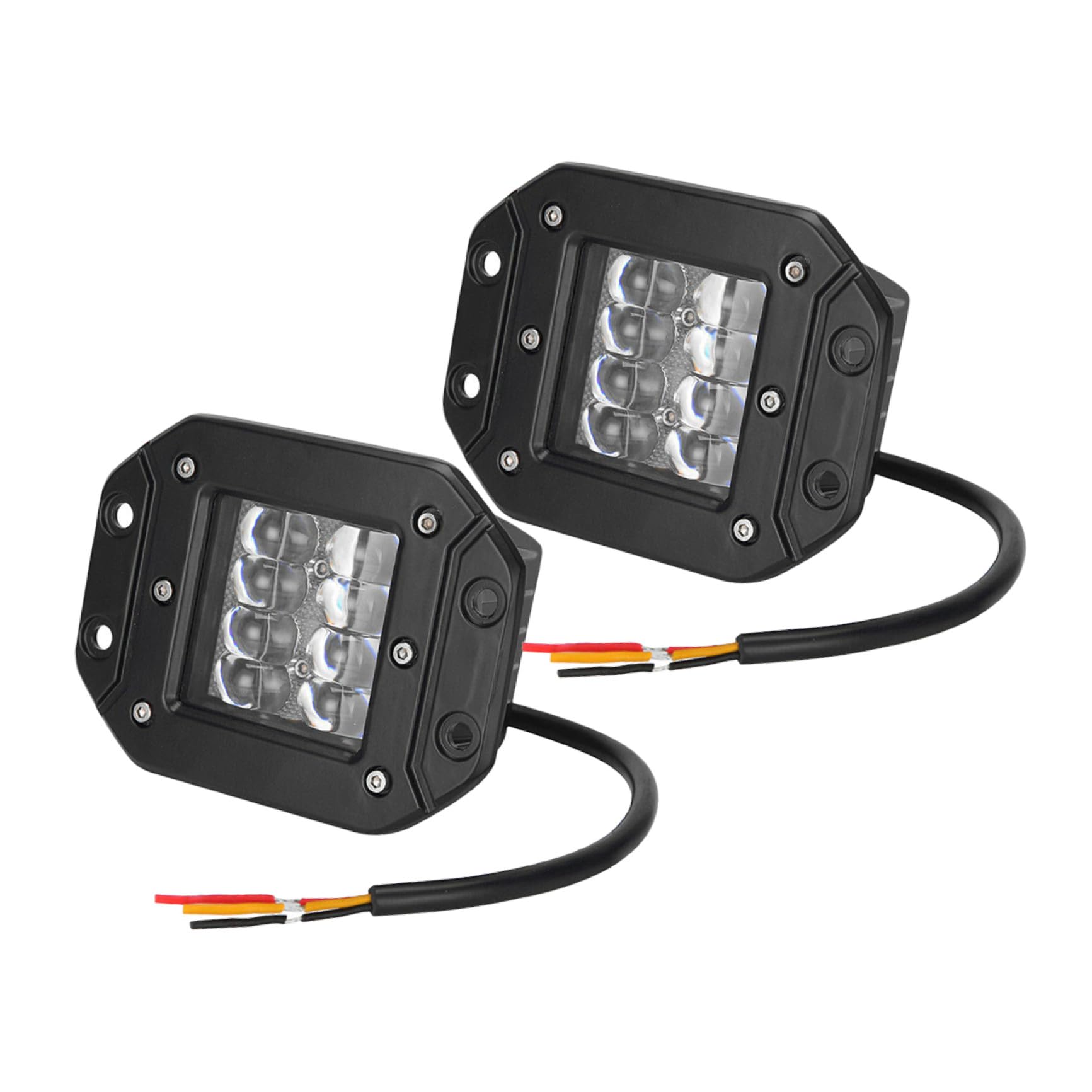 Hemobllo 2 pezzi Luci LED Impermeabili per Suv e Camion per Illuminazione Notturna e Lavoro Off Road per Veicoli e Attività All Aperto