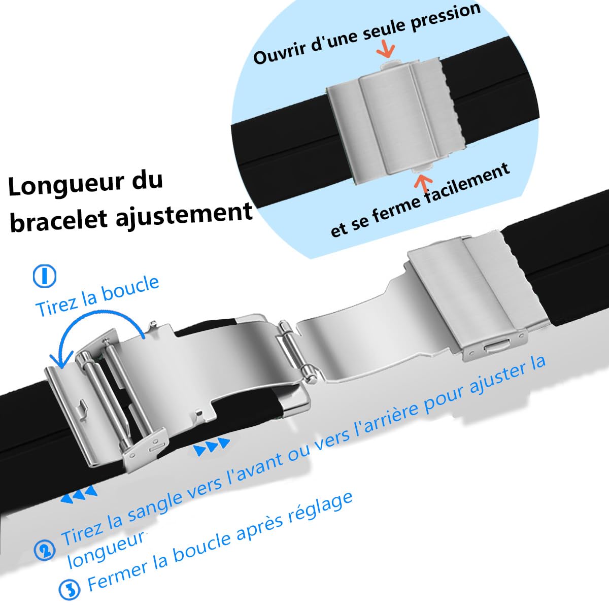 Hearkent Orologio parlante da donna con voce francese grandi numeri per persone ipovedenti, ciechi o anziani