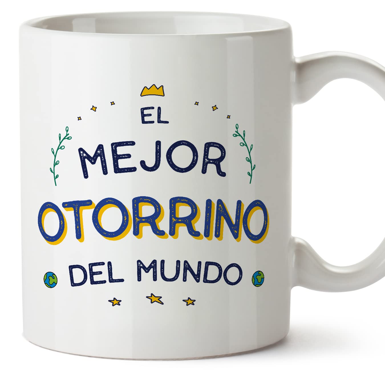 MUGFFINS Otolaryngologist Man Mug - in Spanish - Mejor del Mundo - Funny Gift for Colleagues - Ceramic 11oz Mug