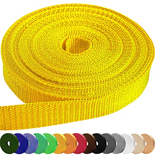 Image of TECEUM 3 /4 inch & 5 /8 inch & 1 inch & 1.5 inch & 2 inch Webbing - 10 25 50 Yards - 40+ Colors - Heavy Duty 1 Inch 1.5 Inch 2 Inch Backpack Straps - Webbing for Outdoors Indoors Crafting DIY