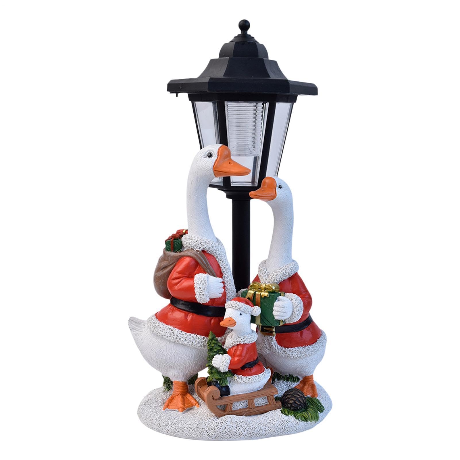 Decorazioni natalizie a LED con sensore automatico a forma di oca da
