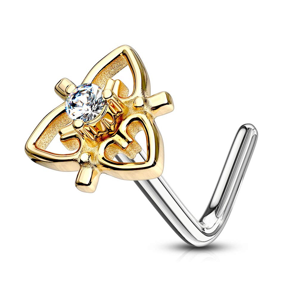 Via Mazzini 316L Stainless Steel No-Tarnish No-Rusting Crystal Hearts Design Nose Pin Stud For Women And Girls (NR0213) 1 Pc (B09MN71VLH) Amazon Price History, Amazon Price Tracker