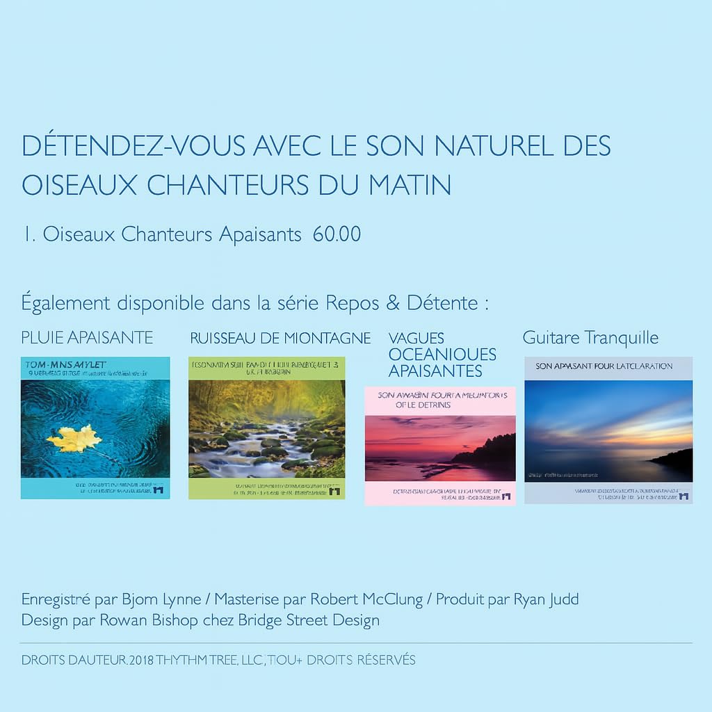 Chants d’oiseaux apaisants – Enregistrement pour méditation, relaxation, bruit blanc naturel