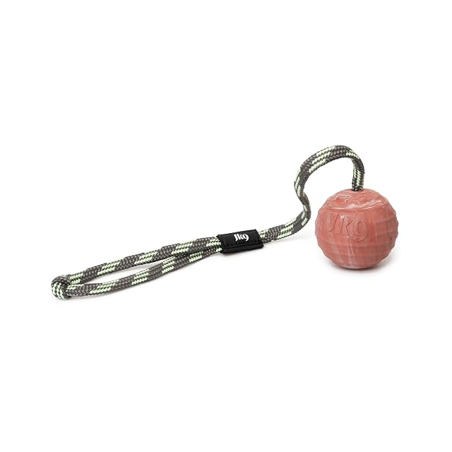 Foto 2 de 3 de Julius-K9 Pelota IDC de Goma Natural con Asa Cerrable, Estriado Horizontalmente, 60 mm