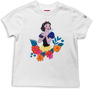 Disney Girls SNOW WHITE Print short sleeve crew neck Shirt