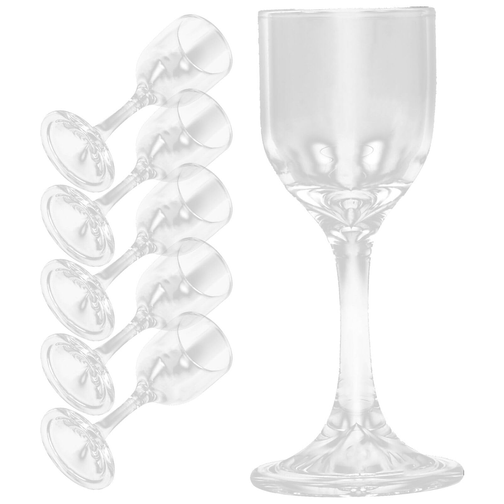 Verre de vin blanc UPKOCH en lot de 6 pièces pour dégustation de liqueur et whisky