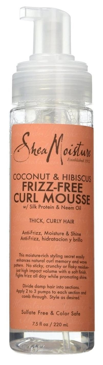 Shea Moisture Frizz-Free Curl Mousse 7.5oz Coconut & Hibiscus (6 Pack)