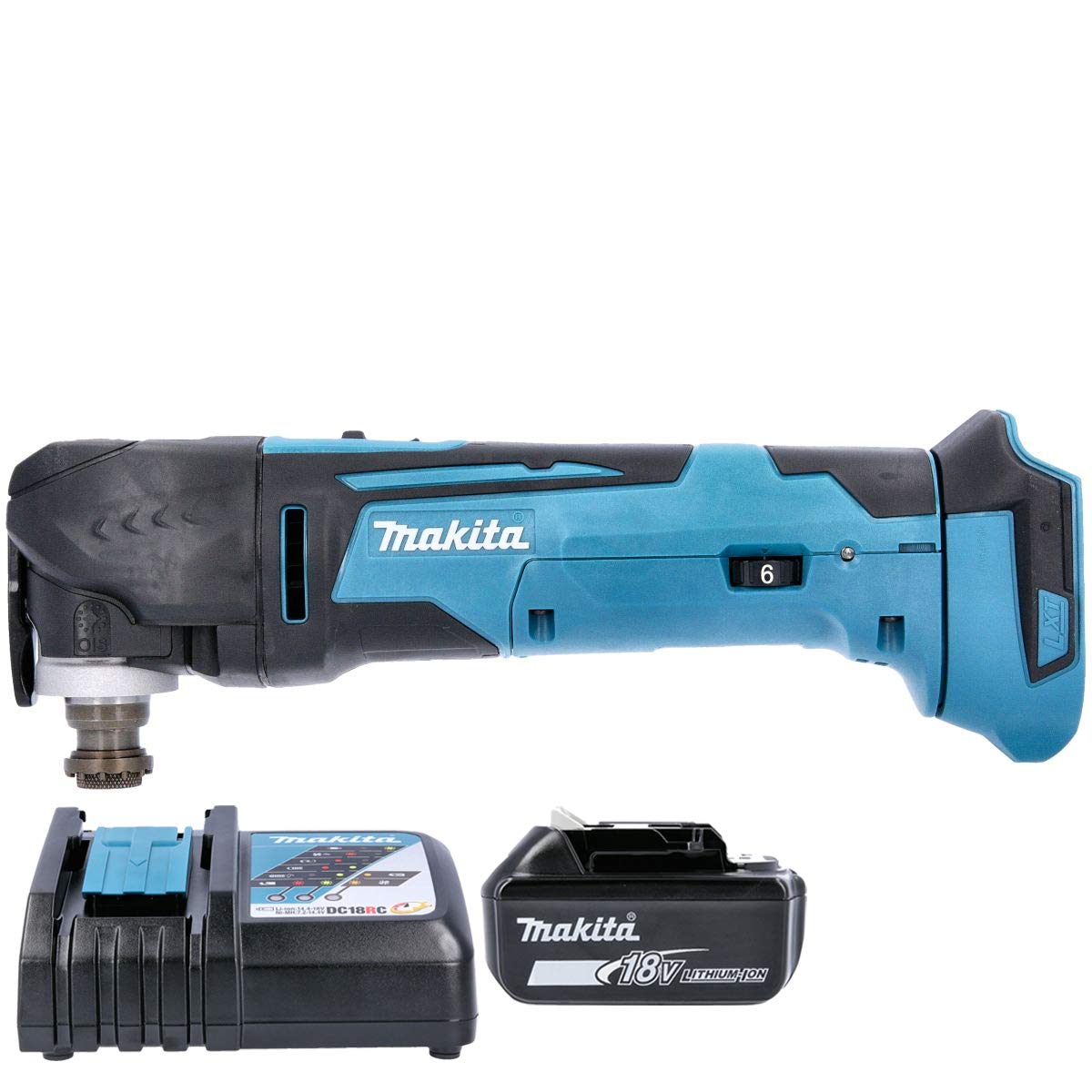 Makita DTM51Z 18v Multitool Keyless Blade Change + 1 x 3.0 Ah Battery & Charger