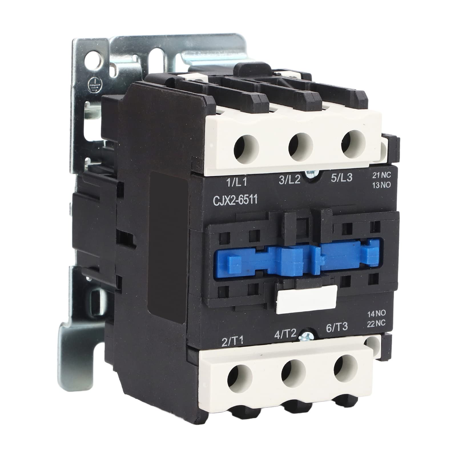 Contattore CA da 65 A con bobina da 110 V CA 50 Hz e guscio ignifugo - Contatti principali 3NO e ausiliari 1NO 1NC - per controllo motore, alimentazione e indicatori.