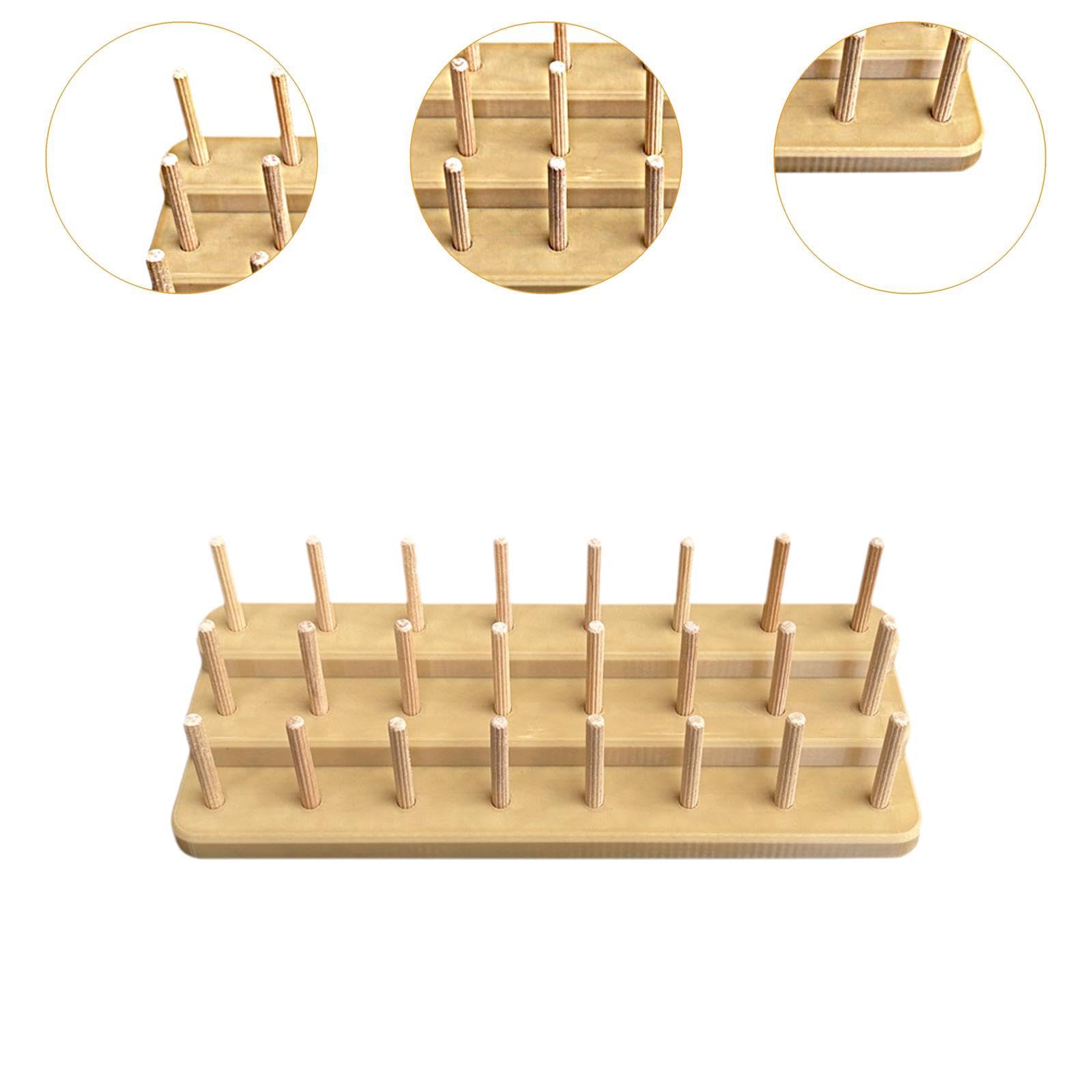 Sharplace Atando El Soporte de Hilo de Mosca Soporte de Stand de Carrete Resistente Capacidad de 24 Carretes Compactos