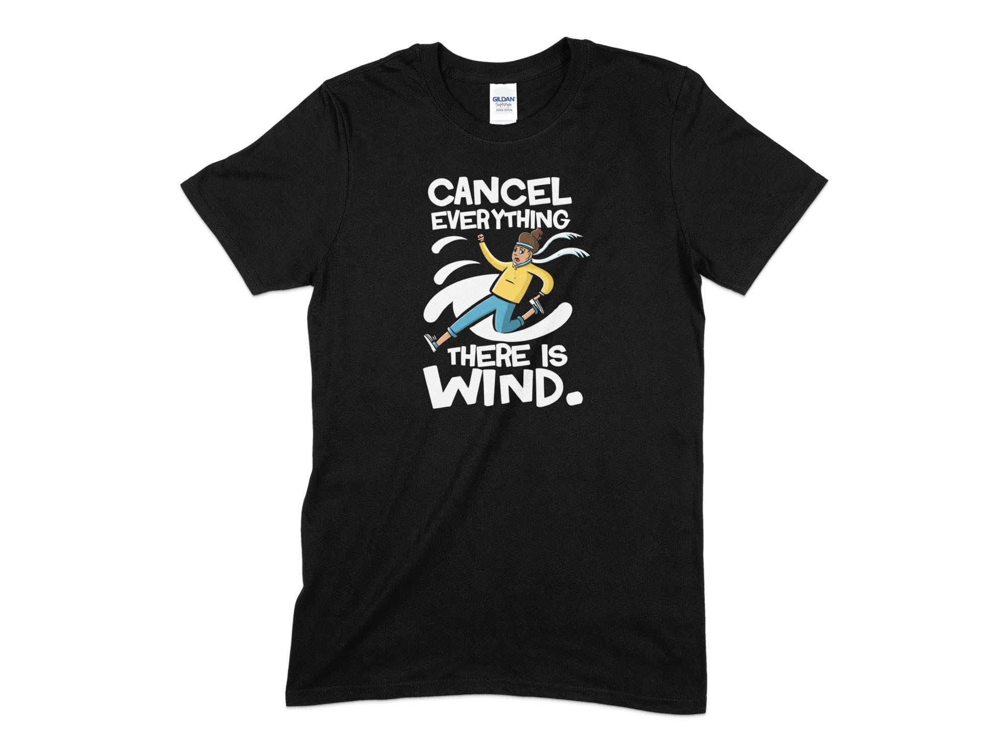 GenericFunny Windy Day T-Shirt, Cancel Everything There is Wind, Humorous Tee, Unisex Gift Idea, Casual Graphic Shirt for Men and Women