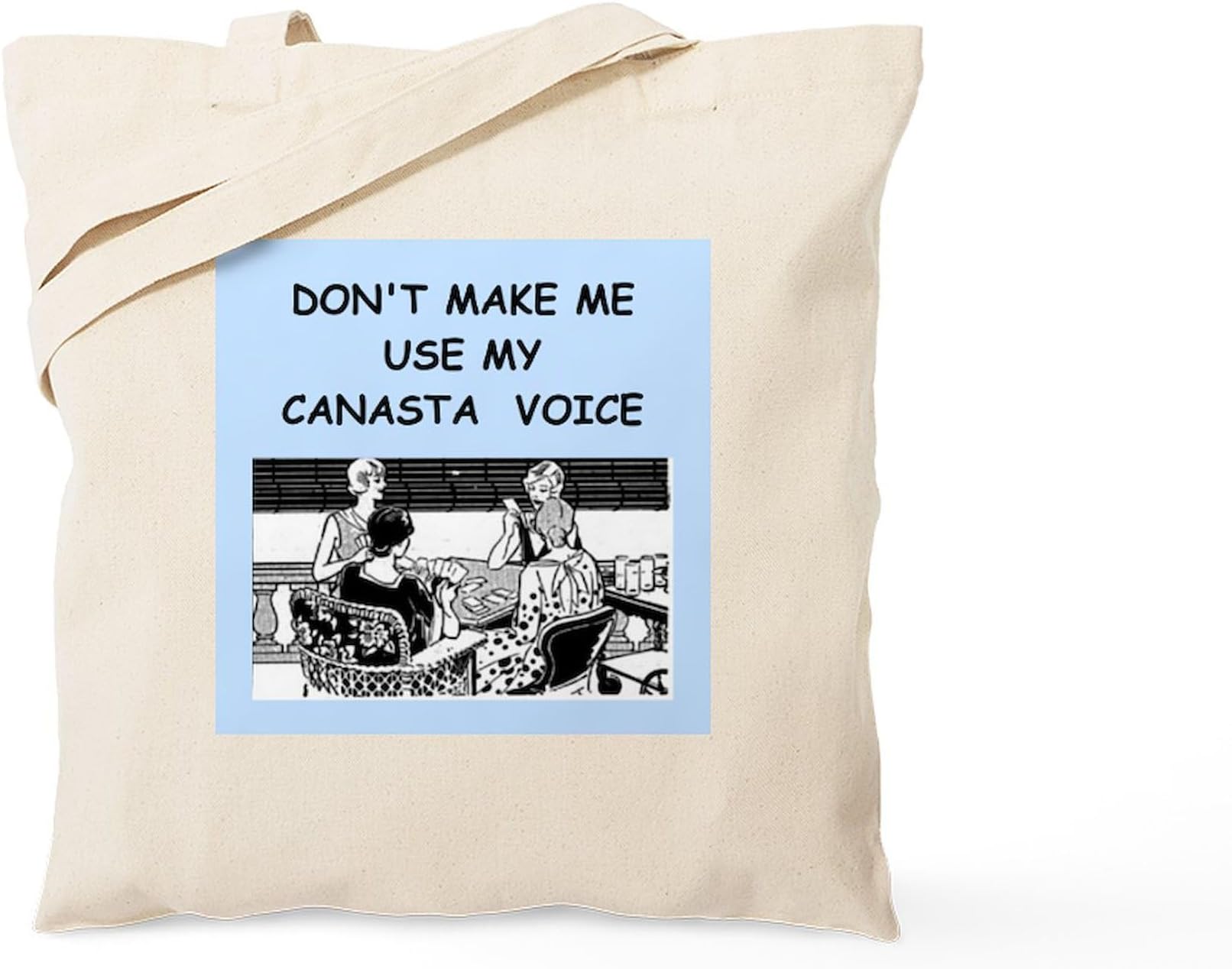 CafePress Canasta Tote Bag Natural Canvas Tote Bag, Reusable Shopping Bag