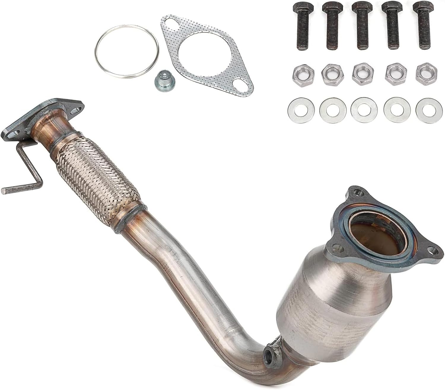 Exhaust Manifold Catalytic Converter Fit for 2010-2014 Chevy Equinox 2.4L, 2010-2014 GMC Terrain 2.4L, 2012-2015 Captiva Sport 2.4L Direct-Fit (EPA Compliant)