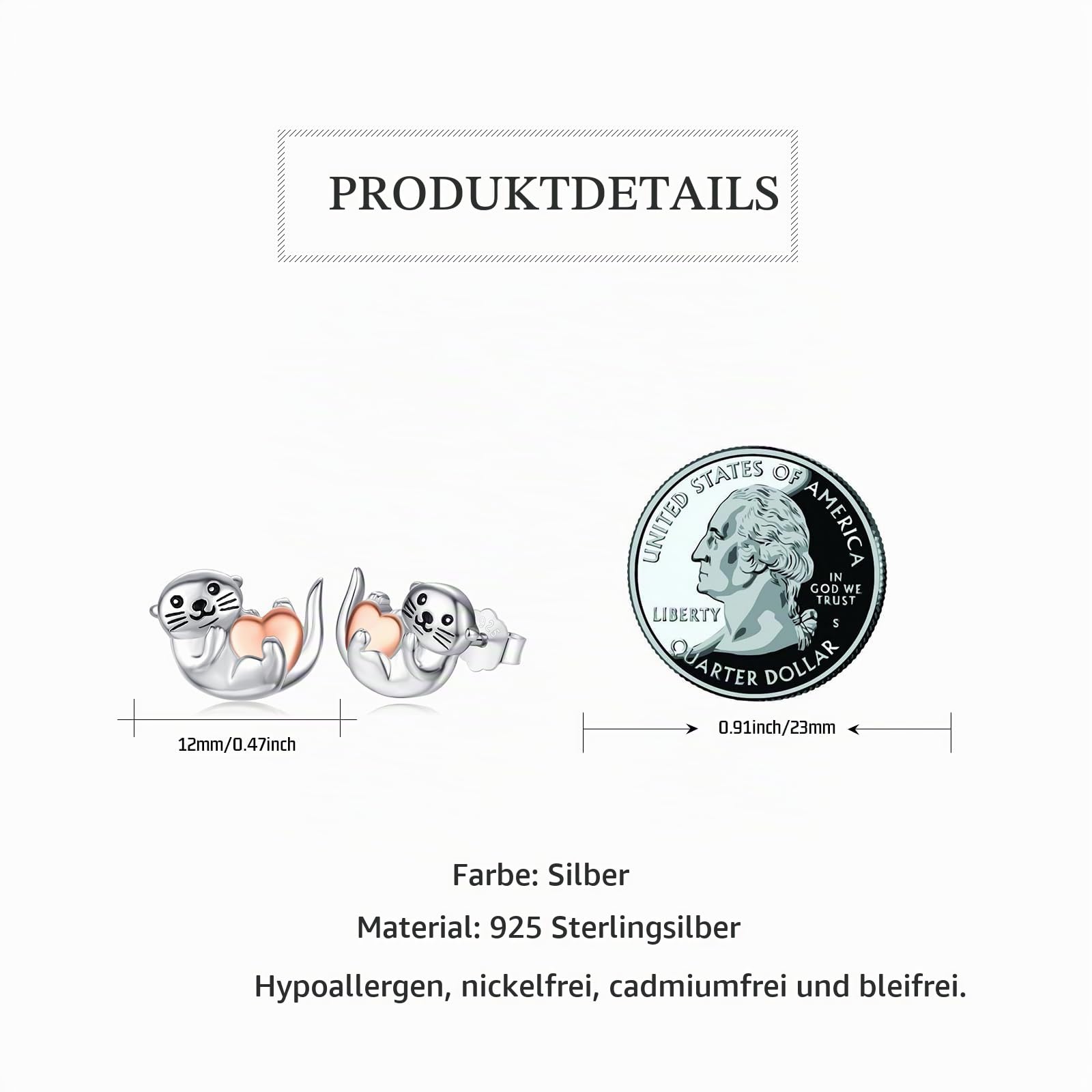Dinosaur/Elephant/Butterfly/Raccoon/Butterfly/Snake/Guinea Pig/Duck/Otter Stud Earrings 925 Sterling Silver Dinosaur Earrings Dino Jewelry Gifts for Girls Women…