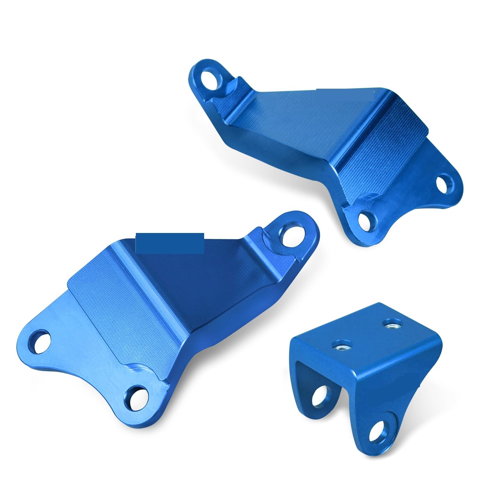 Wanhaoy Blue For For Raptor 700 Atv Aluminum Engine Brackets Stays For 700R Se 2008-2024 Yfm700 Yfm700r 1S3-21316-10-00(Blue)