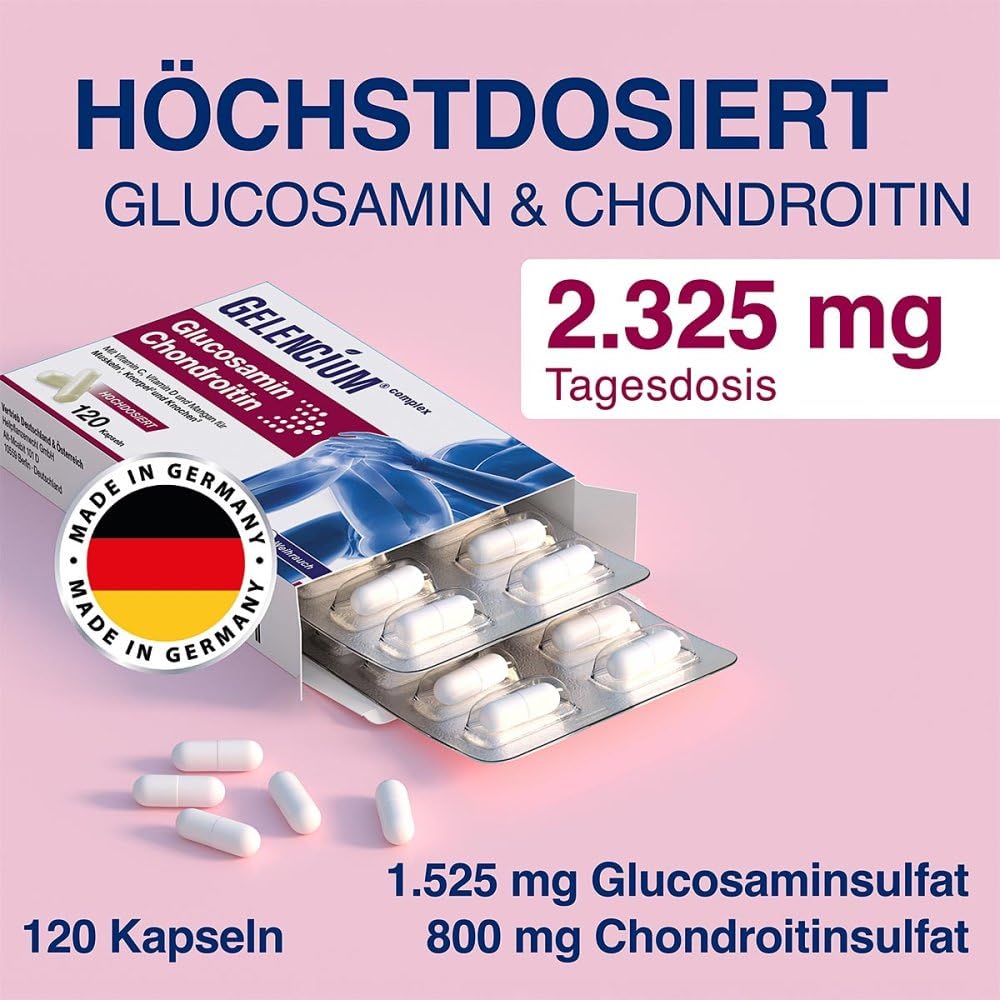 Gelencium Glucosamin Chondroitin Hochdos.vit C Kps 120 stk