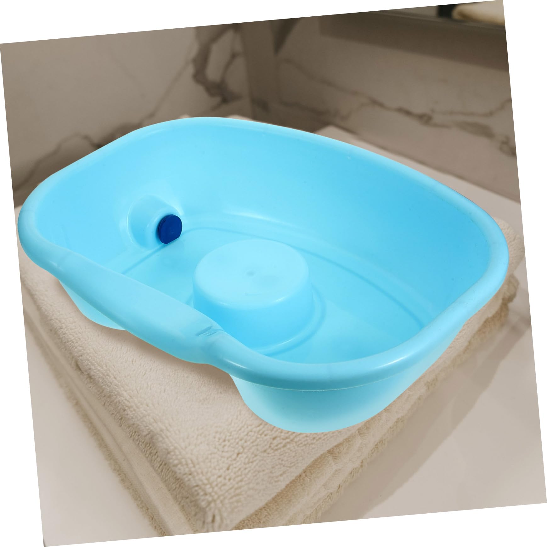 Ipetboom Bacinella Portatile per Lavare i Chioma per Anziani e Allettati, Lavatesta Leggero in Abs con Tubo Incluso, Soluzione Comoda per Ospedali e Periodo Postpartum