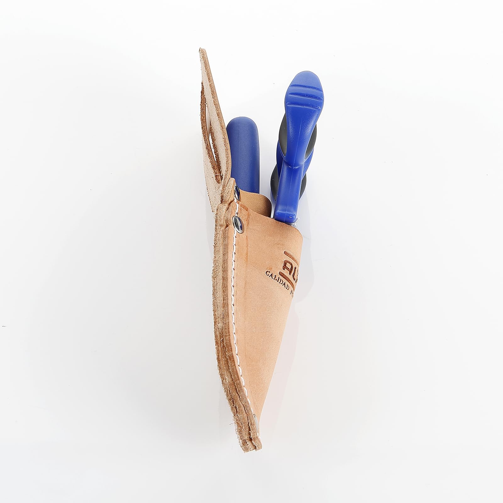 Alyco - Kit de Tijera y Cuchillo Pelacables de Electricista con Estuche de Cuero - 108020