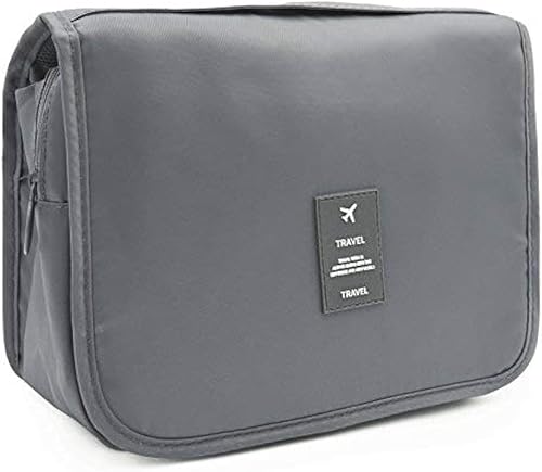 Miniatura 30 de Trawila Neceser colgante de viaje, bolsa de cosméticos, organizador de maquillaje para hombres y mujeres con gancho resistente, Flamenco azul
