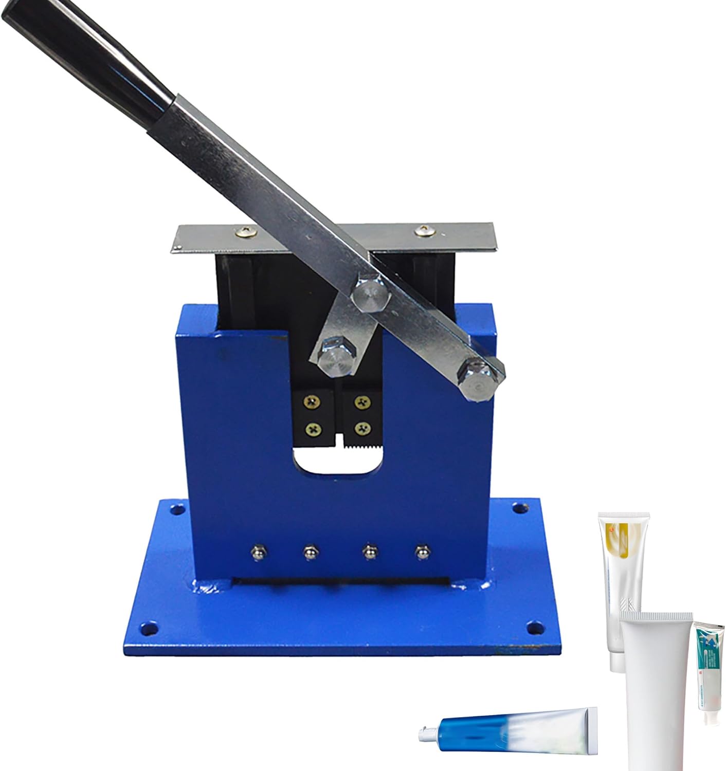 Aluminum Tube Sealer Crimpe Commercial Manual Tube Crimping Sealing Machine Wave Flat Pattern for Skincare Studio, DIY Workshop, Toothpaste Making