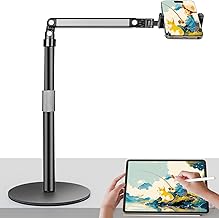 ChromLives Desktop Phone Holder Flexible Mobile Phone Holder for Filming 360° Adjustable and Solid Base Compatible with iPhone/Samsung/Huawei/Xiaomi/Redmi Smartphone